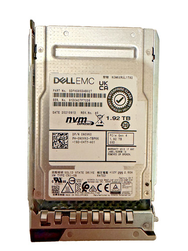 Dell kioxia cm6 92tb nvme - kioxia, 1.92tb