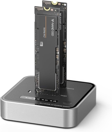 Nvme ssd cloner dual bay - nvme, cloner,