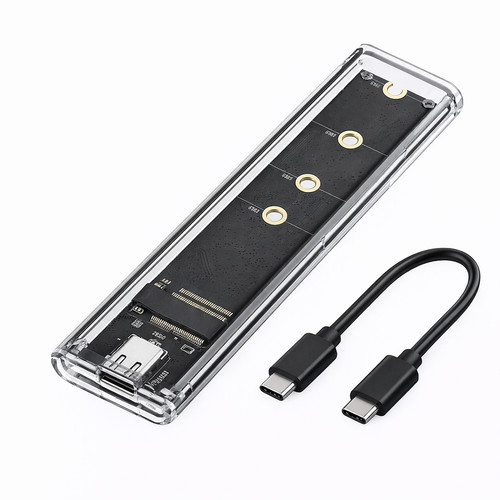 Clear nvme ssd enclosure - clear,
