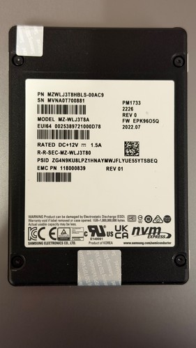 Samsung pm1733 84tb - pm1733, nvme