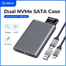 ORICO M.2 Dual slot NVMe Case