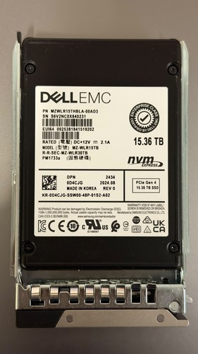 Dell emc 0d4cjg 36tb nvme - emc, 15.36tb